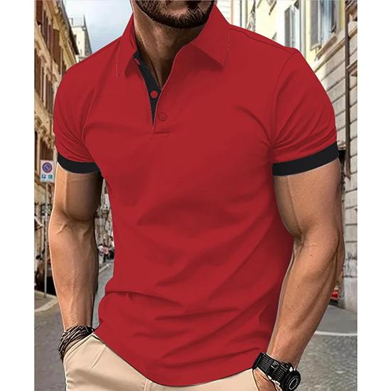Spring and Summer T-shirt Men s Short Sleeved Casual Top Fashion Polo Shirt XXXXXXXXL червоний
Spring and Summer T-shirt Men s Short Sleeved Casual Top Fashion Polo Shirt XXXXXXXXL червоний