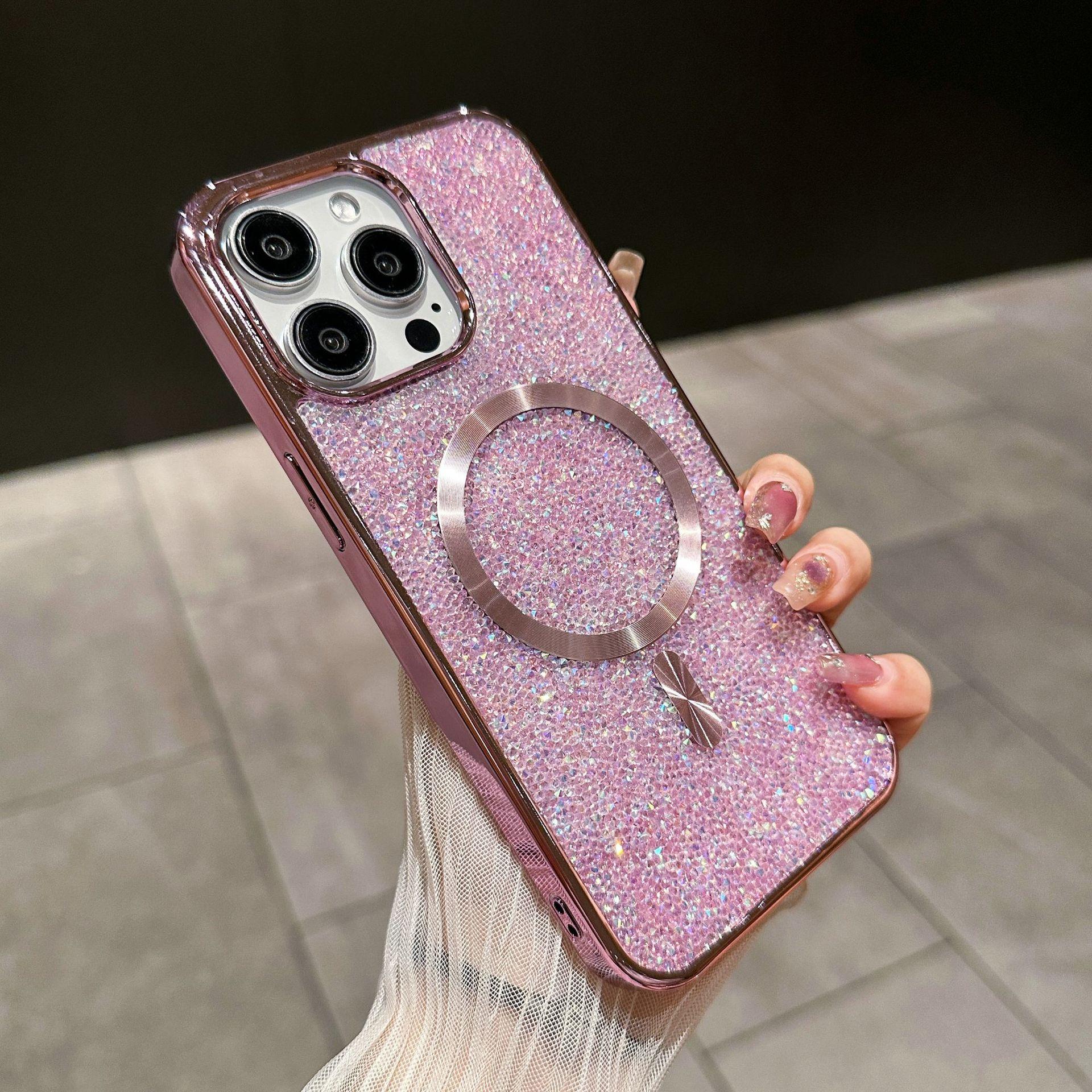 Luxurious Sparkling Diamond Case for iPhone 16 Pro Max Apple 15 High-end Magnetic 13/14 Electroplated 16plus(without Packaging
Luxurious Sparkling Diamond Case for iPhone 16 Pro Max Apple 15 High-end Magnetic 13/14 Electroplated 16plus(without Packaging