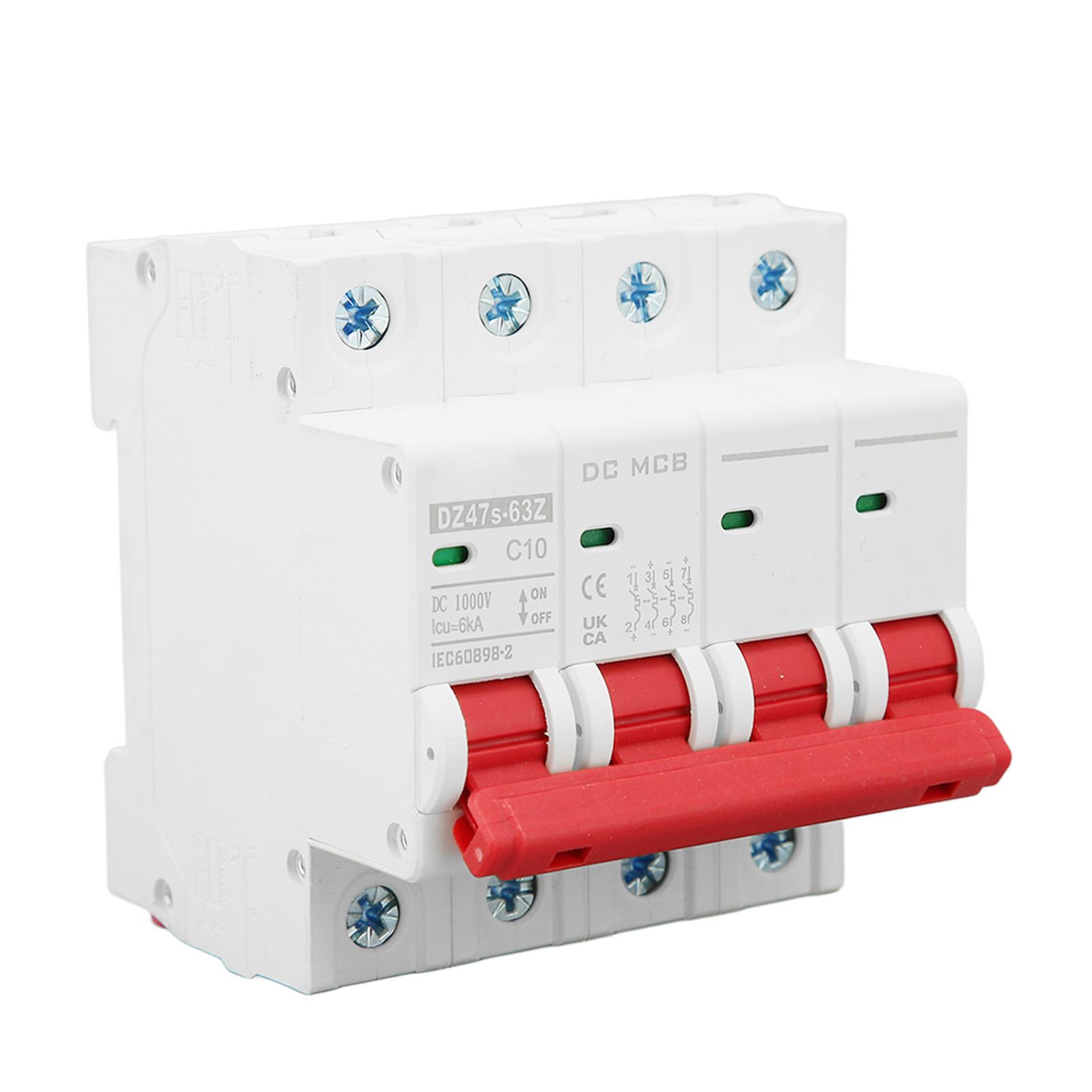 4P Mini Circuit Breaker 6000A Breaking Ability Small DC Circuit Breaker for Solar PV System DC1000V
4P Mini Circuit Breaker 6000A Breaking Ability Small DC Circuit Breaker for Solar PV System DC1000V