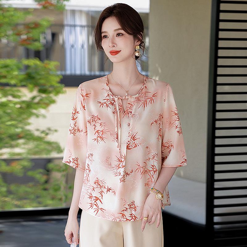 2026 Summer New Arrival: Chinese Style Short Sleeve Blouse for Middle-aged & Elderly Women 3XL (115-130 lbs) червоний
2026 Summer New Arrival: Chinese Style Short Sleeve Blouse for Middle-aged & Elderly Women 3XL (115-130 lbs) червоний