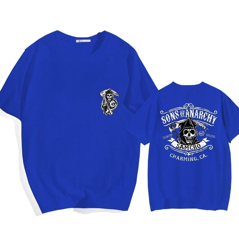 Hot Sale SAMCRO Theme Sons of Anarchy Graphic Print T-shirt Man Women Short Sleeved Loose Summer New Tee Cotton Soft Comfortable Casual Oversized Top XXXL фіолетовий
Hot Sale SAMCRO Theme Sons of Anarchy Graphic Print T-shirt Man Women Short Sleeved Loose Summer New Tee Cotton Soft Comfortable Casual Oversized Top XXXL фіолетовий