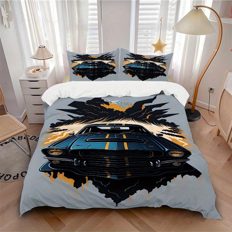 3pcs Muscle Car Racing 1Cover + 2Pillowcases, PillowInserts NotIncluded, Machine Washable, All - Season Use, Suitable for Bedroom Guest Room, 202 135x200cm
3pcs Muscle Car Racing 1Cover + 2Pillowcases, PillowInserts NotIncluded, Machine Washable, All - Season Use, Suitable for Bedroom Guest Room, 202 135x200cm