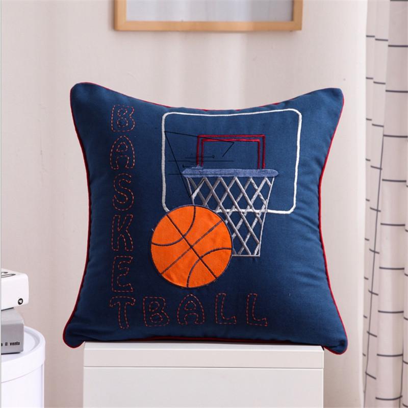 48x48cm Square Cotton Cloth Basketball Hockey Embroidered Cushion Chair Waist Back Seat Boy Children Room Pillow 45x45cm
48x48cm Square Cotton Cloth Basketball Hockey Embroidered Cushion Chair Waist Back Seat Boy Children Room Pillow 45x45cm