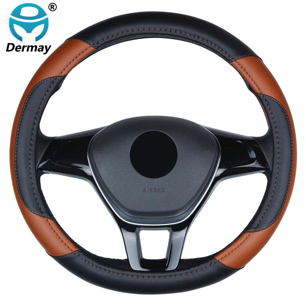 Car Styling High-grade PU leather Steering Wheel Cover Protection 38CM/15 Universal Anti-slip Four Seasons General for KIA
Car Styling High-grade PU leather Steering Wheel Cover Protection 38CM/15 Universal Anti-slip Four Seasons General for KIA