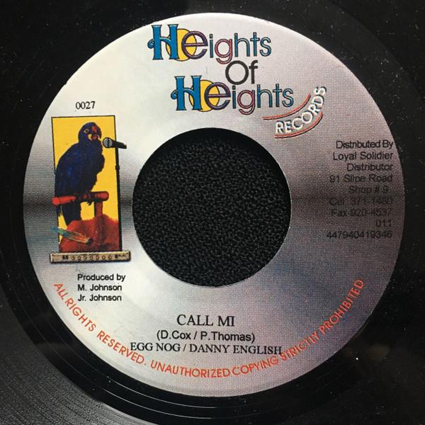 7inch Record EGG NOG & DANNY ENGLISH / TONY CURT - Call Mi / One Night Stand 0027 Heights Of Heig Jamaica Reggae, Ska & Dub Used
7inch Record EGG NOG & DANNY ENGLISH / TONY CURT - Call Mi / One Night Stand 0027 Heights Of Heig Jamaica Reggae, Ska & Dub Used