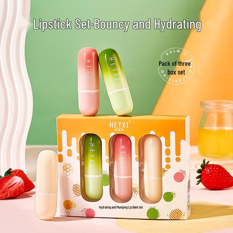 HEYXI Hydrating & Plumping Lip Balm Set - Moisturizing & Nourishing Temperature-Changing Lip Masks.
HEYXI Hydrating & Plumping Lip Balm Set - Moisturizing & Nourishing Temperature-Changing Lip Masks.
