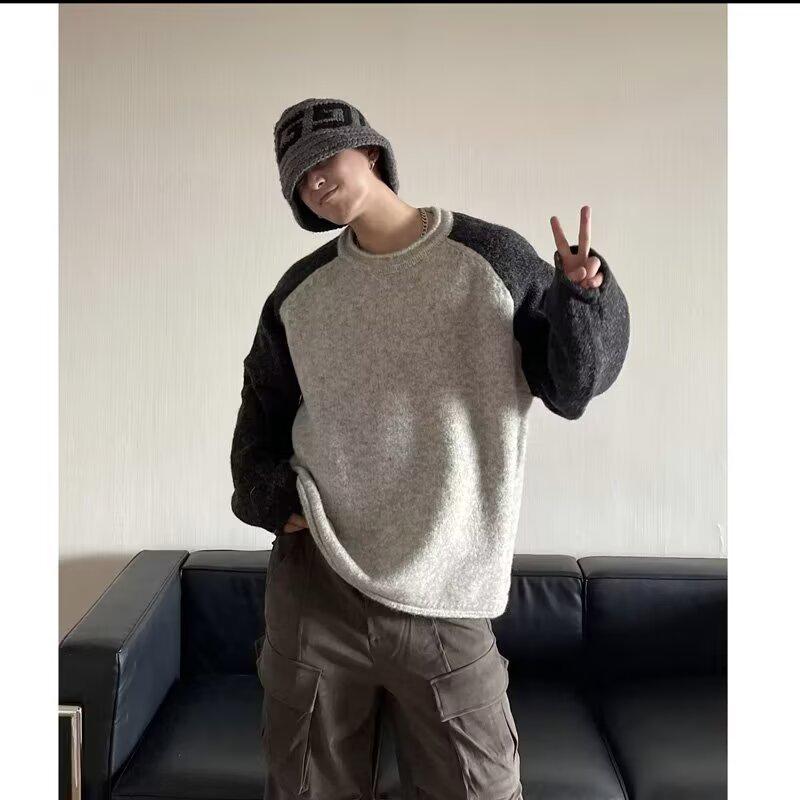 2024 Unisex Retro Color Block Crew Neck Sweater - Casual Knitted Style for Teens Medium
2024 Unisex Retro Color Block Crew Neck Sweater - Casual Knitted Style for Teens Medium