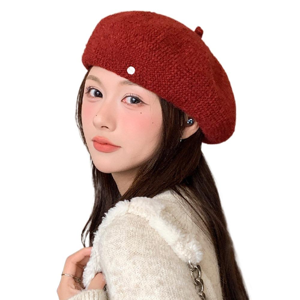 Теплая французская шляпа художника Ретро фетровый берет Модная однотонная кепка Леди вино красного
Теплая французская шляпа художника Ретро фетровый берет Модная однотонная кепка Леди вино красного