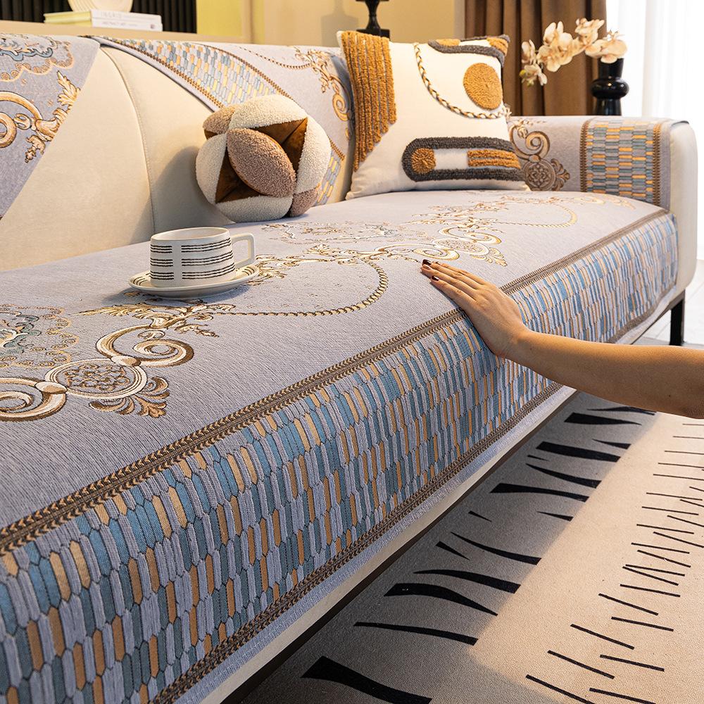 Роскошная подушка для дивана из шенилла с вышивкой, универсальное полотенце для дивана на все времена, Г-образный секционный противоскользящий чехол для дивана для гостиной 70x70cm 1pcs
Роскошная подушка для дивана из шенилла с вышивкой, универсальное полотенце для дивана на все времена, Г-образный секционный противоскользящий чехол для дивана для гостиной 70x70cm 1pcs