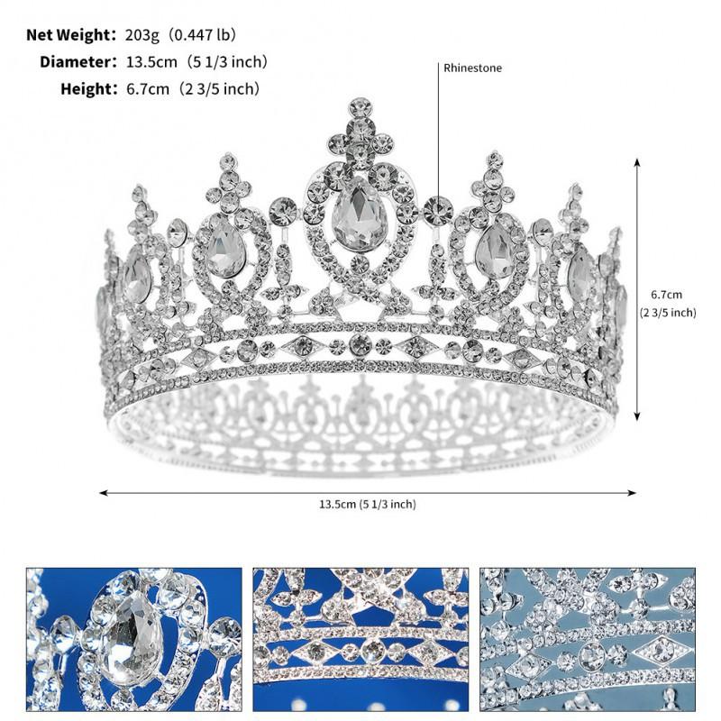 Magic Color AB Hair Accessories Crown Luxury Holiday Party Baroque Round Bride s
Magic Color AB Hair Accessories Crown Luxury Holiday Party Baroque Round Bride s