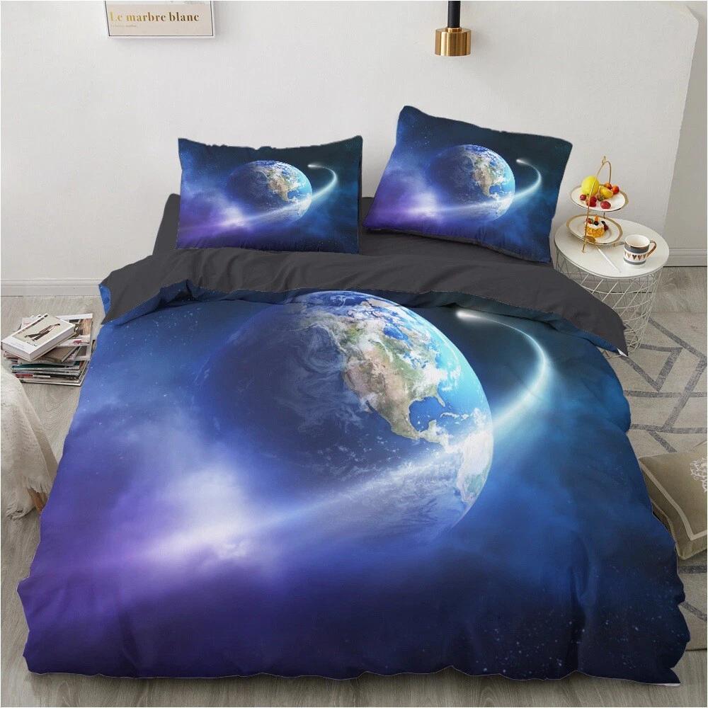 Earth Bedding Set Space Planet Duvet Cover Modern Bed Cover Home Decor Single Double Queen King Full Size Beds Baby 100x135cm
Earth Bedding Set Space Planet Duvet Cover Modern Bed Cover Home Decor Single Double Queen King Full Size Beds Baby 100x135cm