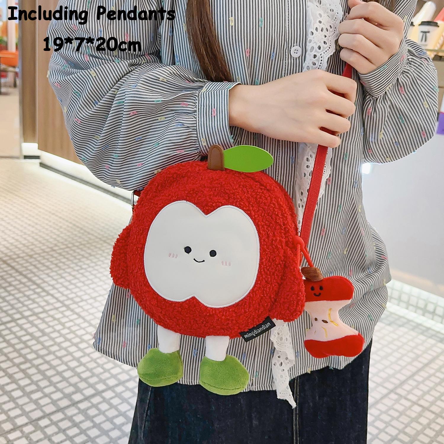 Cute Plush Apple Backpack Kawaii Cartoon Student Bag with Detachable Pendant, Soft Fluffy Shoulder Bag for Travel Daily School
Cute Plush Apple Backpack Kawaii Cartoon Student Bag with Detachable Pendant, Soft Fluffy Shoulder Bag for Travel Daily School