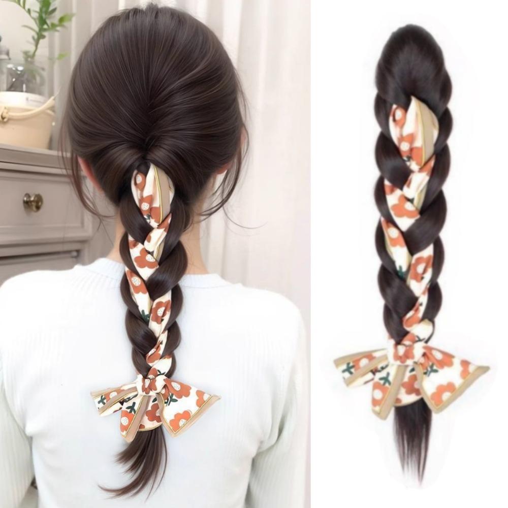 Flower Ribbon Hair Bands Long Ponytail Hair Artifact Boxing Braided Wig Pony Tail Hairpiece Daily світло-коричневого кольору
Flower Ribbon Hair Bands Long Ponytail Hair Artifact Boxing Braided Wig Pony Tail Hairpiece Daily світло-коричневого кольору