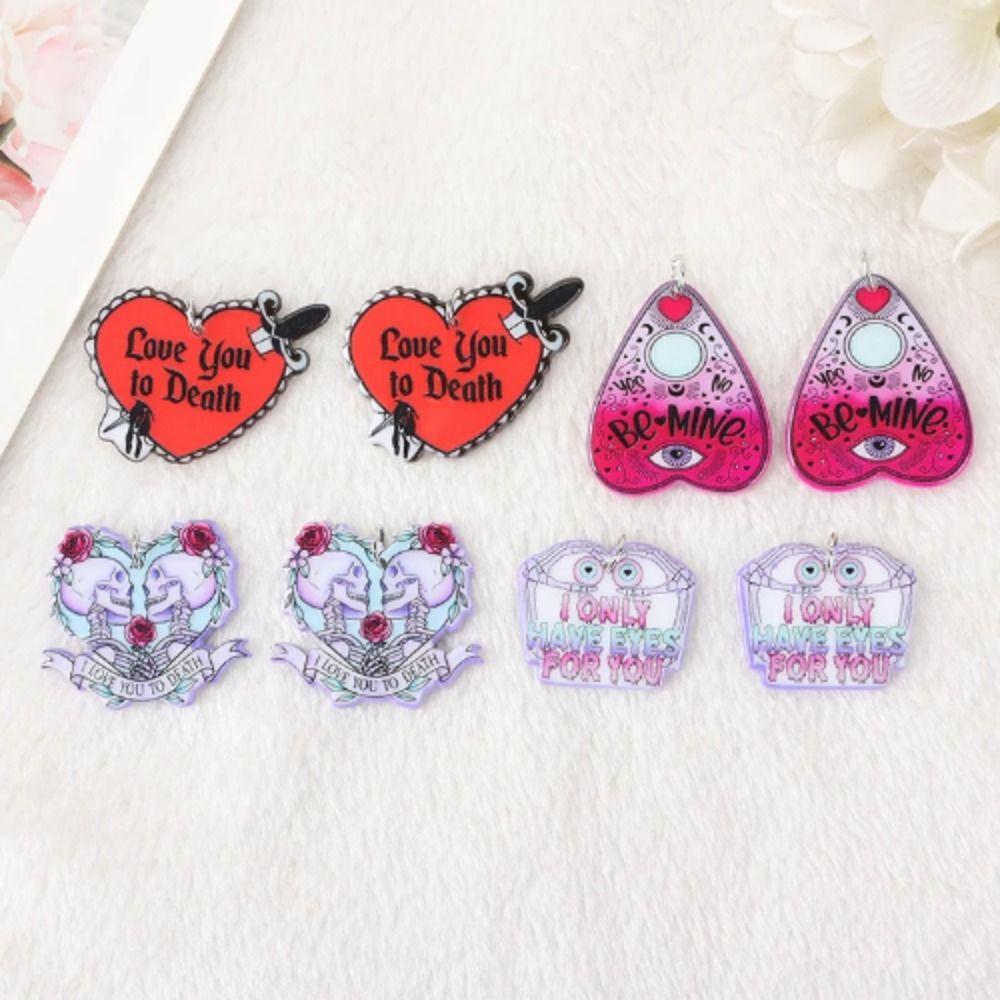 2pcs Skull Heart Acrylic Skull Heart Double Side Heart Skull Pendant DIY Making 2pcs Eyeball
2pcs Skull Heart Acrylic Skull Heart Double Side Heart Skull Pendant DIY Making 2pcs Eyeball