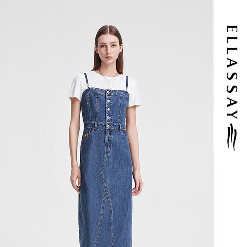 ELLASSAY Women s Two-Piece Denim Dress
ELLASSAY Women s Two-Piece Denim Dress