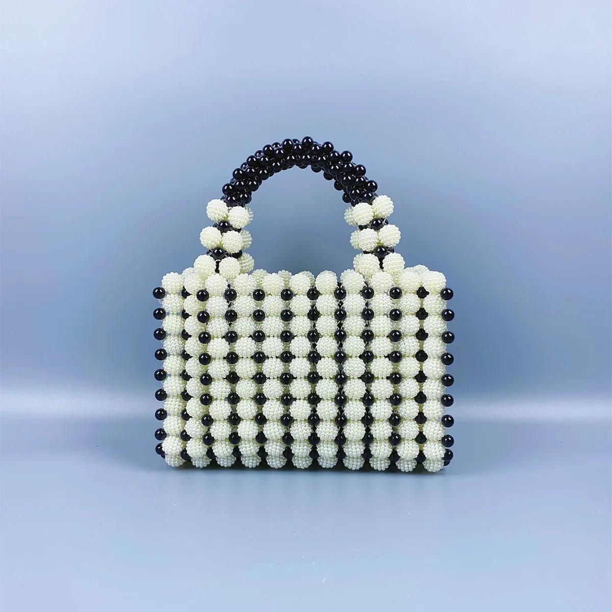 New Arrival Pearl Colorful Candy Handbag Handmade Woven Niche Design Beaded Yangmei Square Bag Top-handle Bag чёрный
New Arrival Pearl Colorful Candy Handbag Handmade Woven Niche Design Beaded Yangmei Square Bag Top-handle Bag чёрный