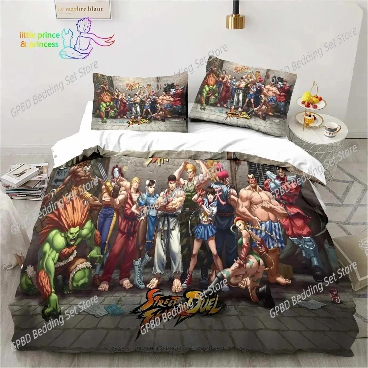 Street Fighter Printed Bedding Set For Bedroom Soft Modern Bedspreads Comefortable Kids Duvet Cover Quilt Cover And Pillowcase EU Single(135*200cm)3pcs
Street Fighter Printed Bedding Set For Bedroom Soft Modern Bedspreads Comefortable Kids Duvet Cover Quilt Cover And Pillowcase EU Single(135*200cm)3pcs