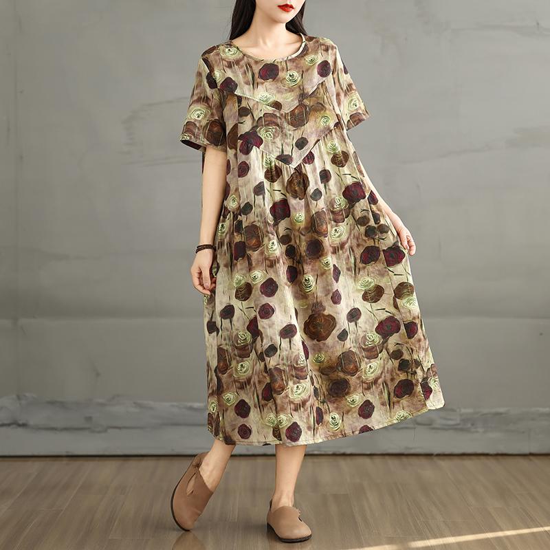 DIMANAF 2025 Summer Women Plus Size Dress Vintage Basic Oversized Casual Loose Floral Long Dress O-Neck New XL коричневый
DIMANAF 2025 Summer Women Plus Size Dress Vintage Basic Oversized Casual Loose Floral Long Dress O-Neck New XL коричневый