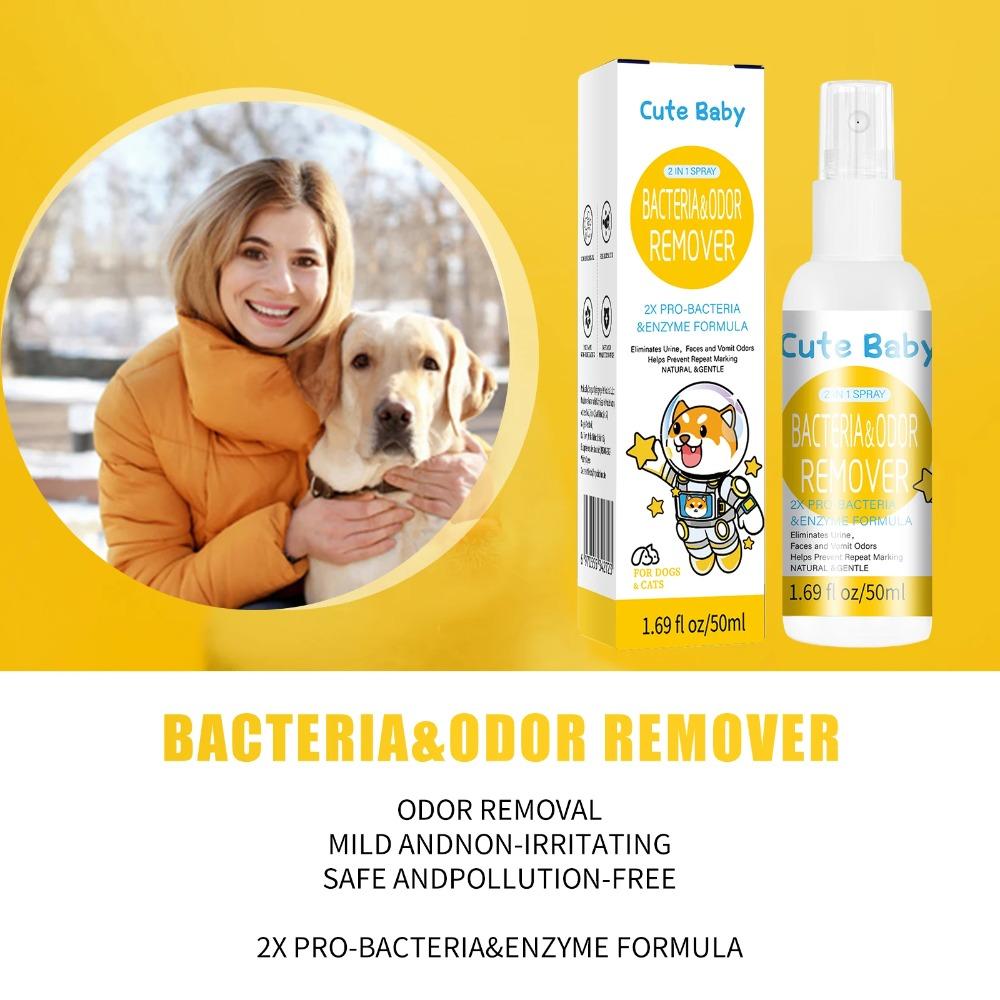 Eco-Friendly Pet Urine Odor & Bacteria Remover Spray - Non-Irritating, Fresh Air Deodorizer for Dogs & Cats, 50ml
Eco-Friendly Pet Urine Odor & Bacteria Remover Spray - Non-Irritating, Fresh Air Deodorizer for Dogs & Cats, 50ml