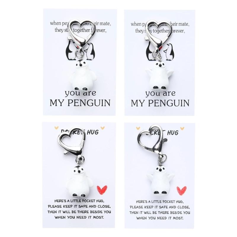 Pack Of 4 Adorable Penguins Keychains With Hugging Cards Resin Animal Accessories Perfect For Couples And Friend 1
Pack Of 4 Adorable Penguins Keychains With Hugging Cards Resin Animal Accessories Perfect For Couples And Friend 1