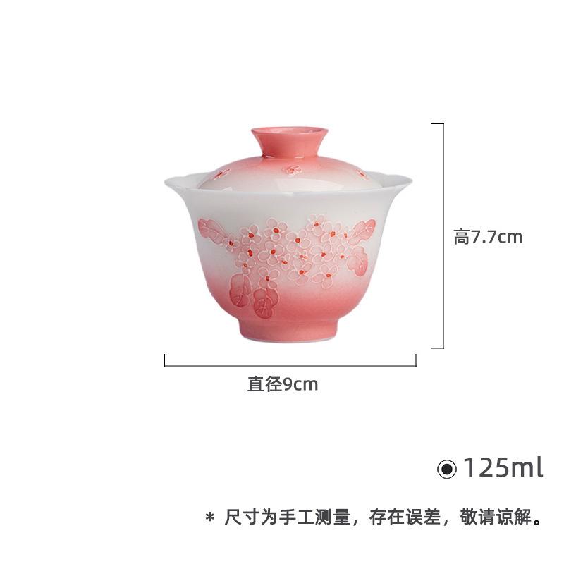 Hand-painted Pink Embroidered Ball Gaiwan Aesthetic Tea Tureen Tea Bowl With Lid Kit Tea Brewing Cover Bowl Tea Ceremony Gift
Hand-painted Pink Embroidered Ball Gaiwan Aesthetic Tea Tureen Tea Bowl With Lid Kit Tea Brewing Cover Bowl Tea Ceremony Gift