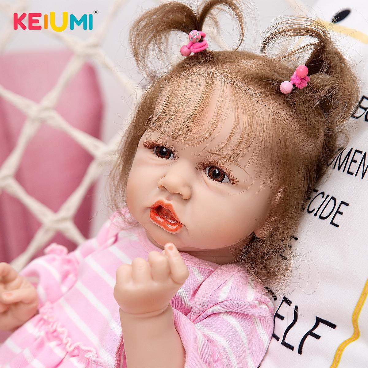 Детские куклы KEIUMI Reborn, красивые куклы, силиконовые для всего тела, для новорожденных, 23 дюймов, водонепроницаемые, для девочек, детские рождественские подарки на день рождения
Детские куклы KEIUMI Reborn, красивые куклы, силиконовые для всего тела, для новорожденных, 23 дюймов, водонепроницаемые, для девочек, детские рождественские подарки на день рождения