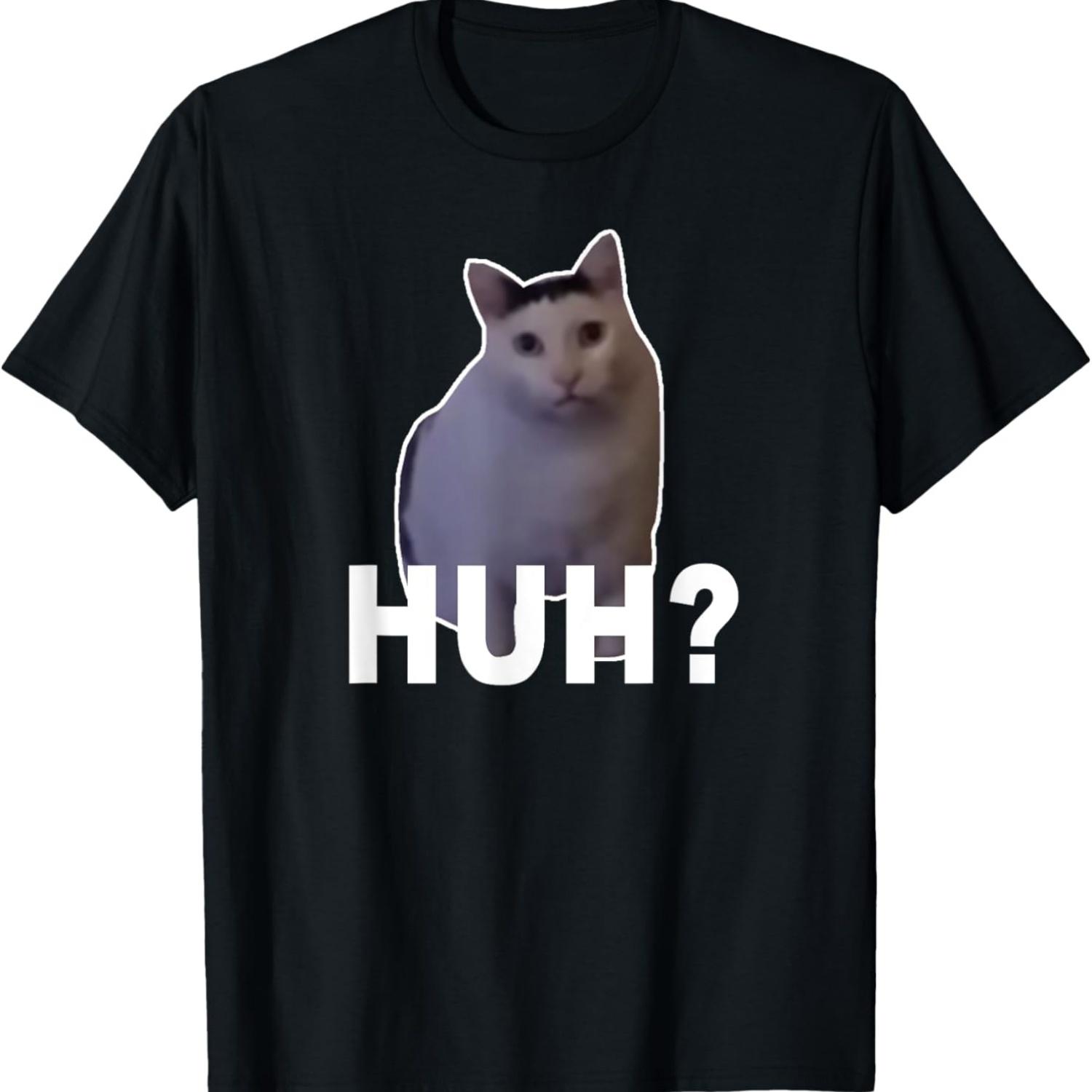 Huh_ Cat Meme Men Women T-Shirt S чёрный
Huh_ Cat Meme Men Women T-Shirt S чёрный