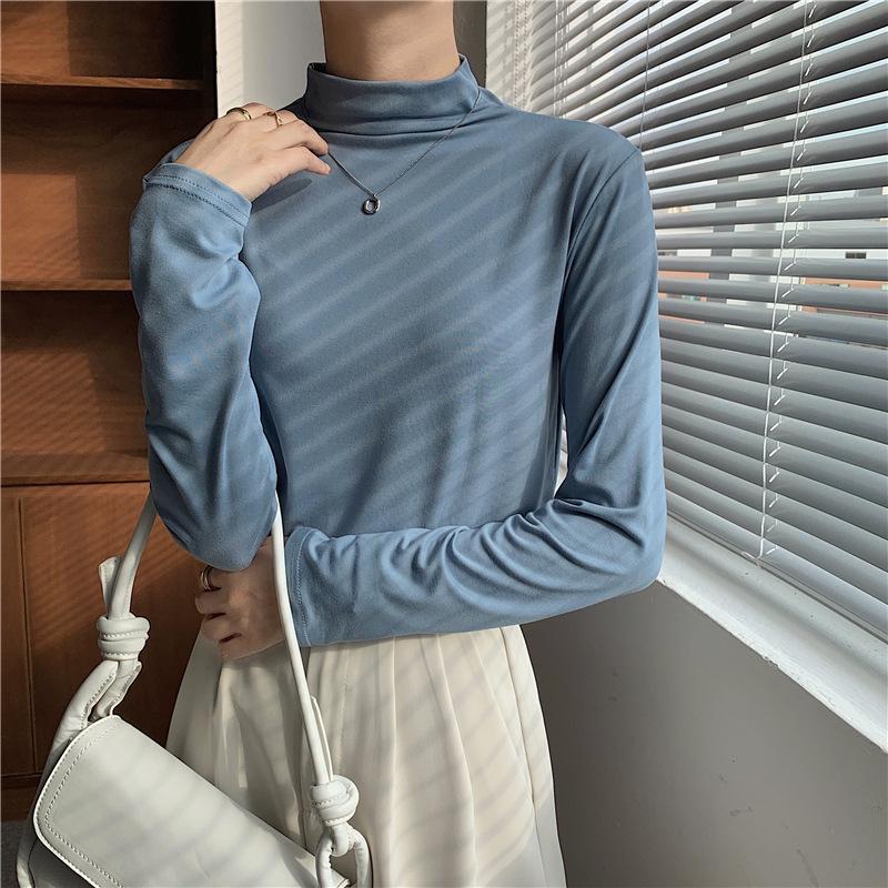 Women s High Neck Base Layer Long Sleeve T-shirt - Autumn/Winter Solid Color Top One Size синій
Women s High Neck Base Layer Long Sleeve T-shirt - Autumn/Winter Solid Color Top One Size синій