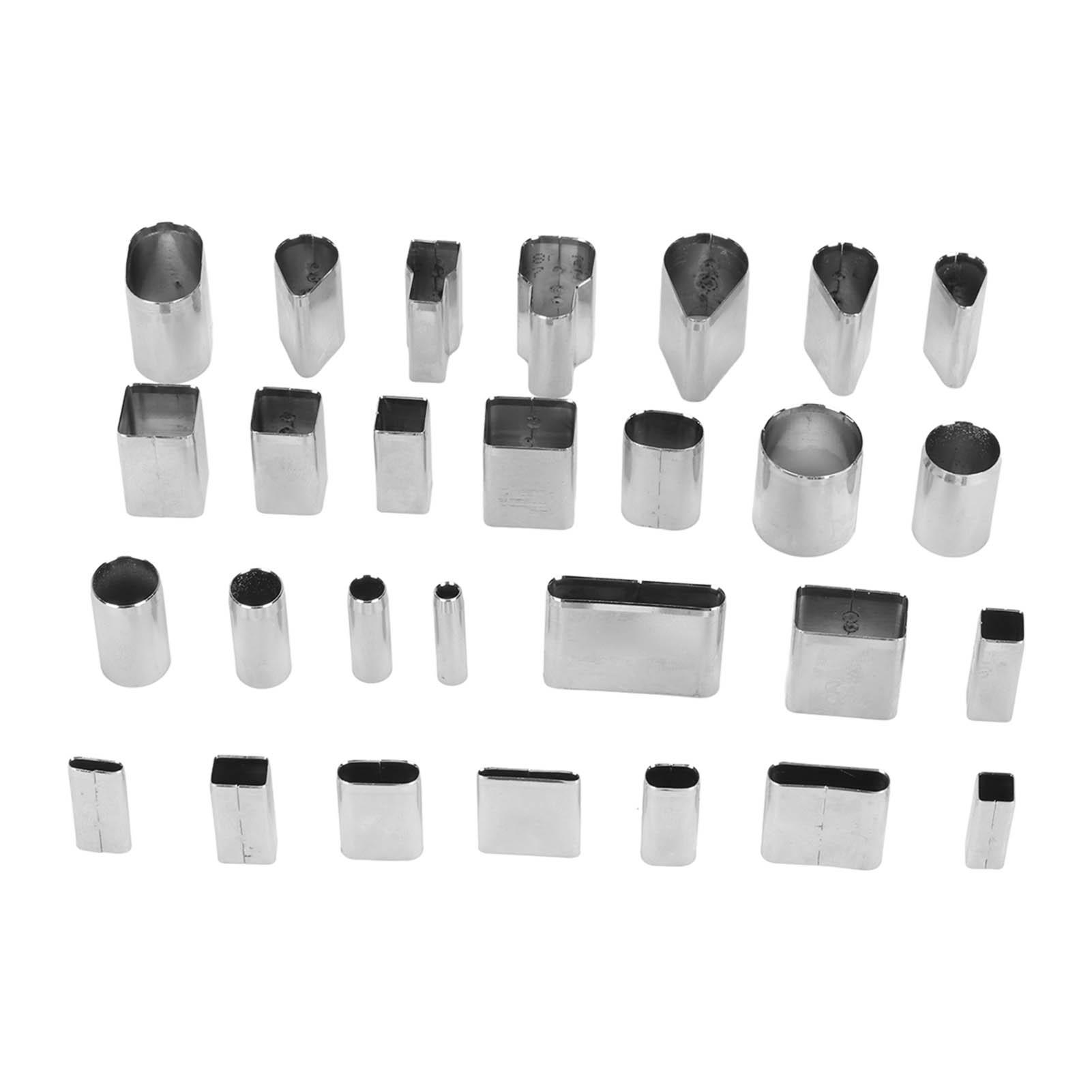 28 форм, набор прямоугольных штамповочных резцов из высокоуглеродистой стали для кожи
28 форм, набор прямоугольных штамповочных резцов из высокоуглеродистой стали для кожи