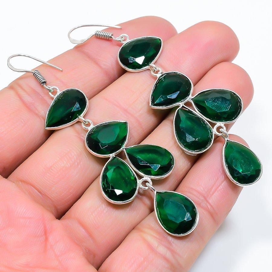 Chrome Diopside Gemstone Handmade 925 Sterling Silver Jewelry Earring 2.96 GK-6253
Chrome Diopside Gemstone Handmade 925 Sterling Silver Jewelry Earring 2.96 GK-6253