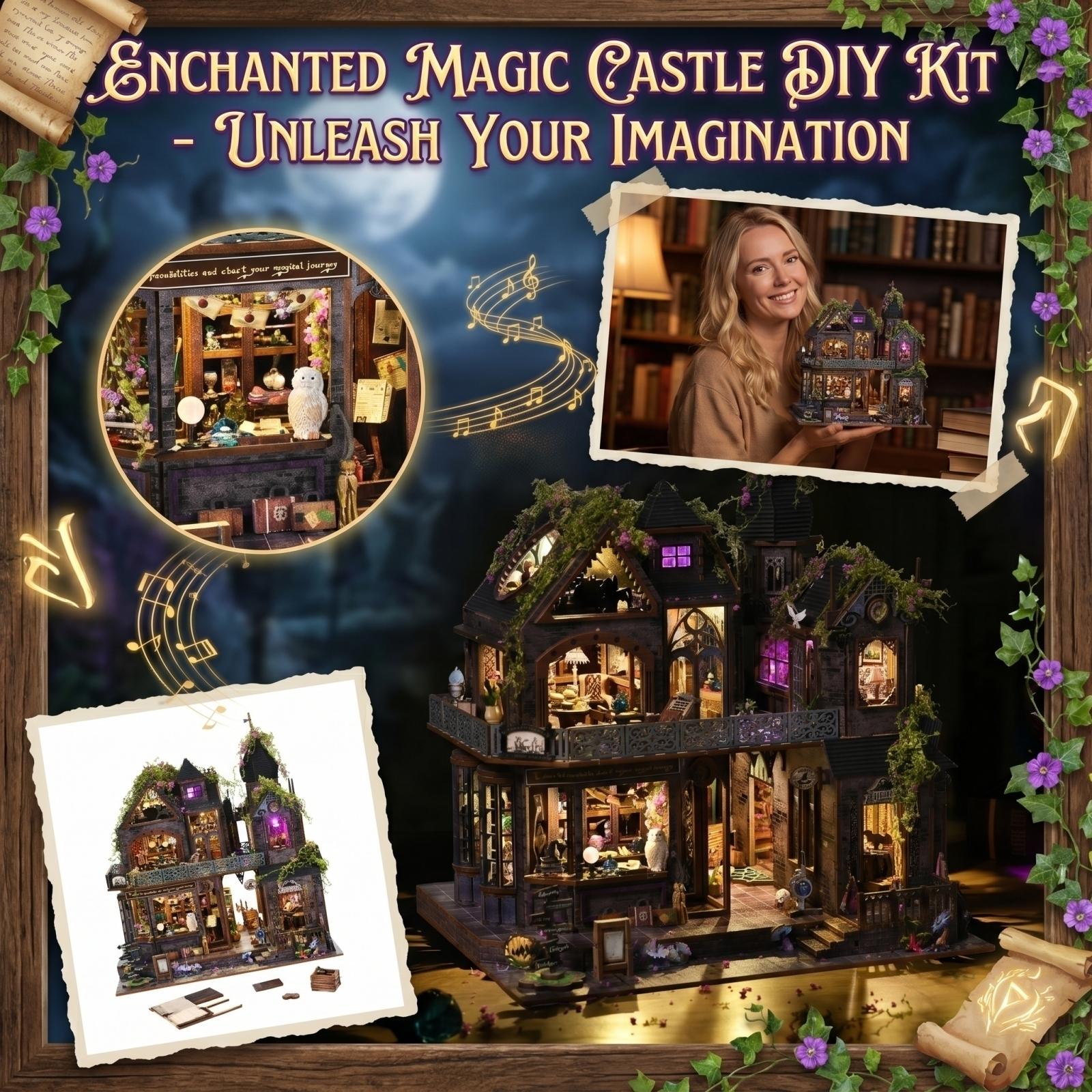 Castle DIY Small House Model, Handcrafted Assembly Building Wooden Small House One Size
Castle DIY Small House Model, Handcrafted Assembly Building Wooden Small House One Size