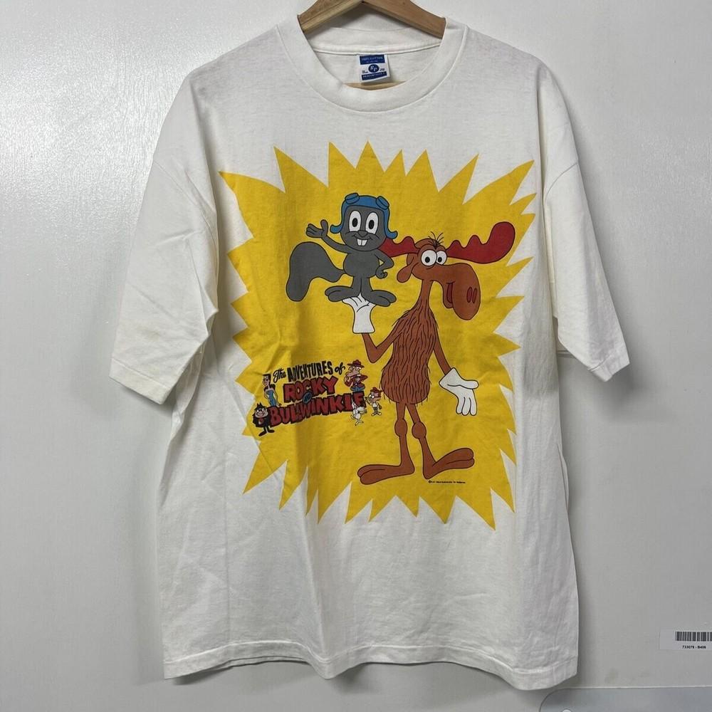 Vintage Rocky and Bullwinkle T-shirt Unisex Cotton Tee All sizes CO655 Unisex T-Shirt L
Vintage Rocky and Bullwinkle T-shirt Unisex Cotton Tee All sizes CO655 Unisex T-Shirt L