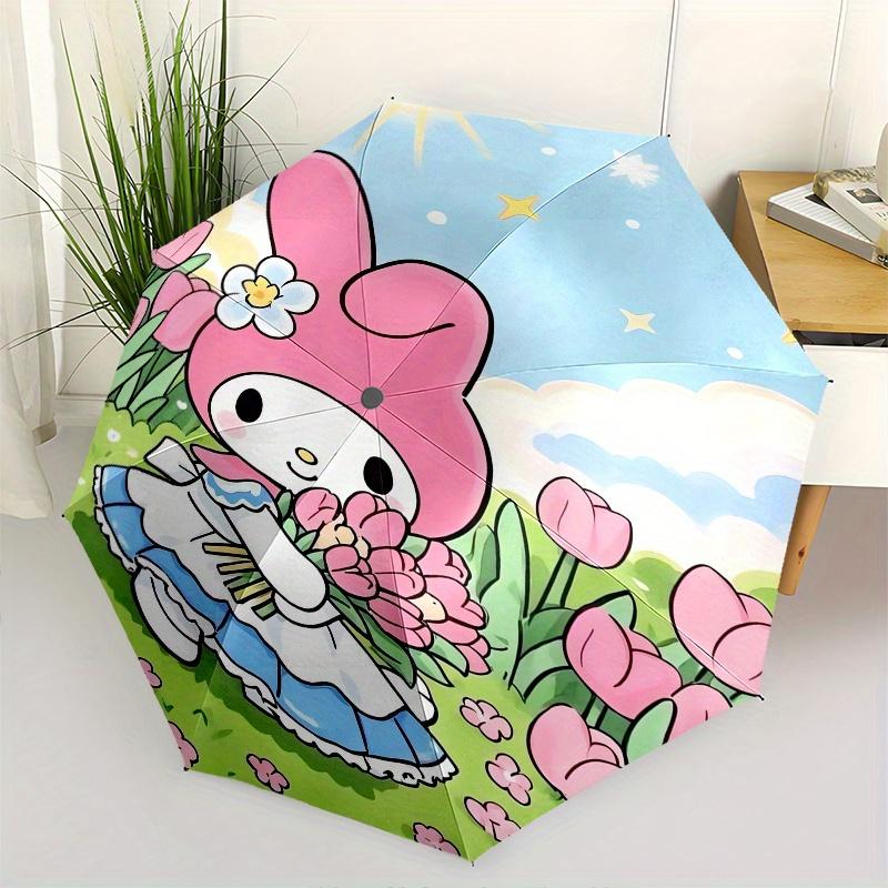 My Melody,Spring Flowers Automatic Folding Umbrella Simple 8 Rib Design, Bright Cartoon Pattern, Durable Iron Frame, Suitable For Travel, Ou
My Melody,Spring Flowers Automatic Folding Umbrella Simple 8 Rib Design, Bright Cartoon Pattern, Durable Iron Frame, Suitable For Travel, Ou