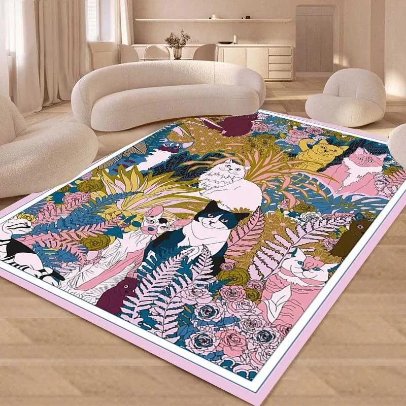 Creative Living Room Carpet Large Area Cloakroom Bedroom Bedside Soft Mat Color Cartoon Coffee Tables Plush Rug 40x60cm
Creative Living Room Carpet Large Area Cloakroom Bedroom Bedside Soft Mat Color Cartoon Coffee Tables Plush Rug 40x60cm