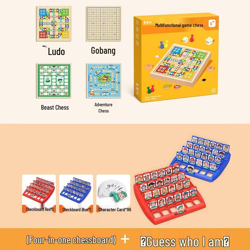 HANDUNYOU 4-in-1 Educational Board Game Set
HANDUNYOU 4-in-1 Educational Board Game Set
