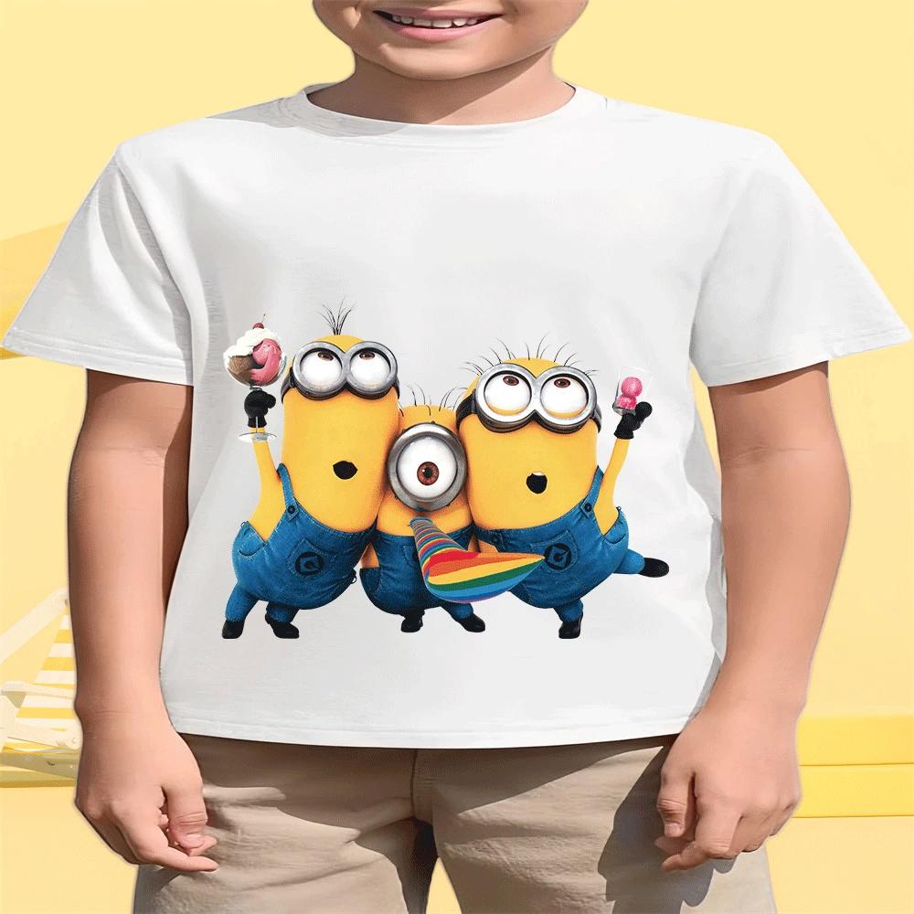 Summer Fashion Minion Cartoon Print Short Sleeve Hot-Selling Children s Clothing for Boys and Girls 100
Summer Fashion Minion Cartoon Print Short Sleeve Hot-Selling Children s Clothing for Boys and Girls 100