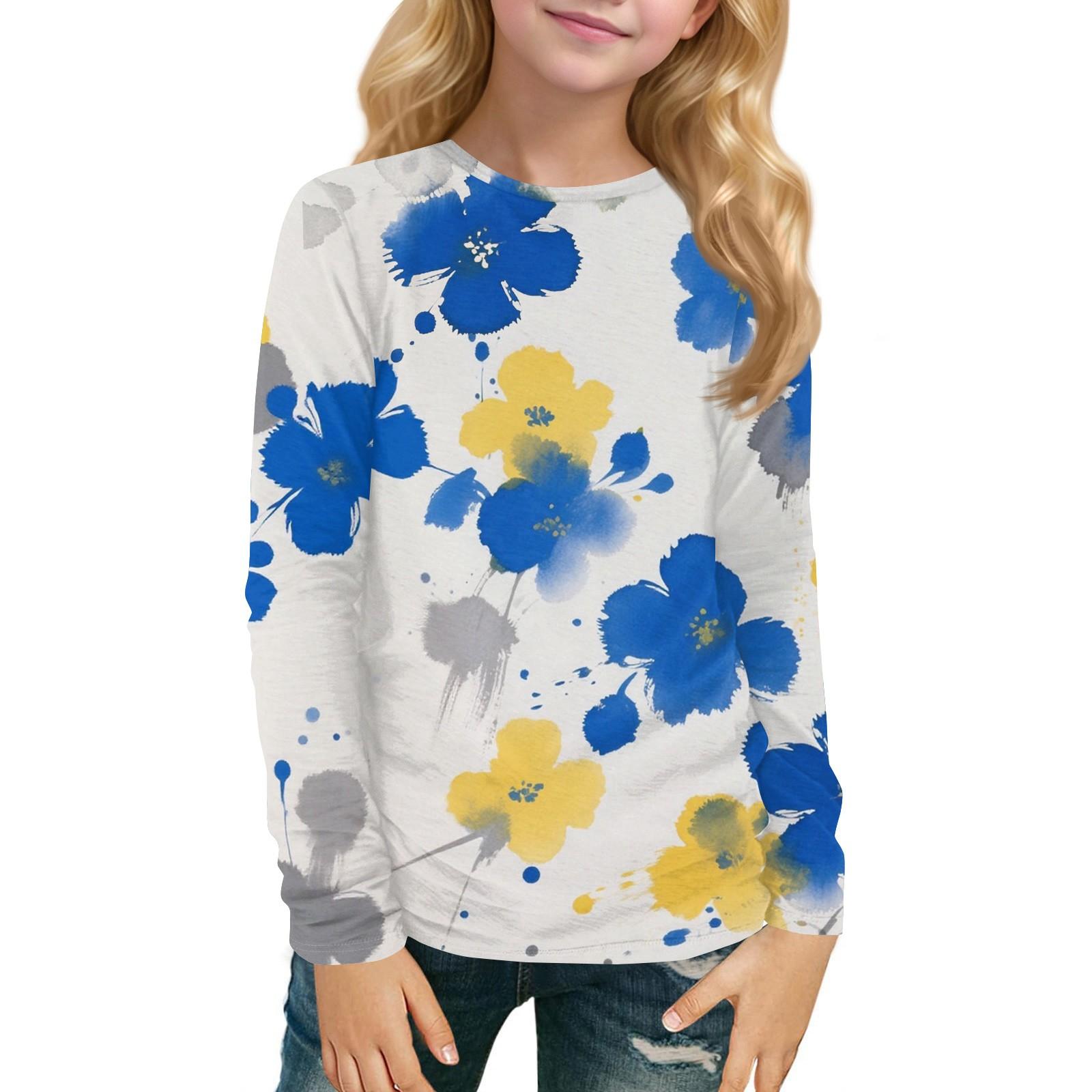 Детский топ с длинным рукавом, круглым вырезом, с принтом, повседневный 160 белый
Детский топ с длинным рукавом, круглым вырезом, с принтом, повседневный 160 белый