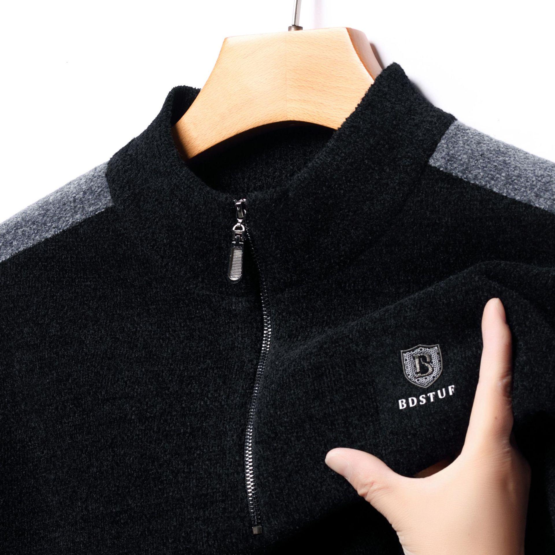 Men s Plus Velvet Long Sleeve Zipper Sweater - Warm Half-High Collar Knitwear for Autumn and Winter L
Men s Plus Velvet Long Sleeve Zipper Sweater - Warm Half-High Collar Knitwear for Autumn and Winter L