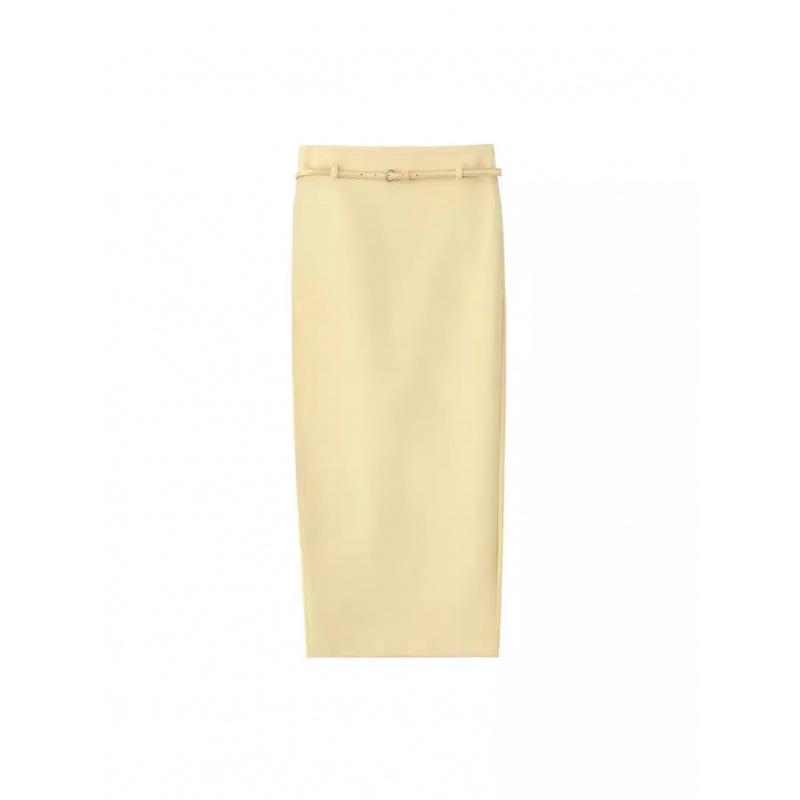 Autumn European-American Women s High-Waist Yellow Belted Slimming Long Skirt L светло-желтого
Autumn European-American Women s High-Waist Yellow Belted Slimming Long Skirt L светло-желтого