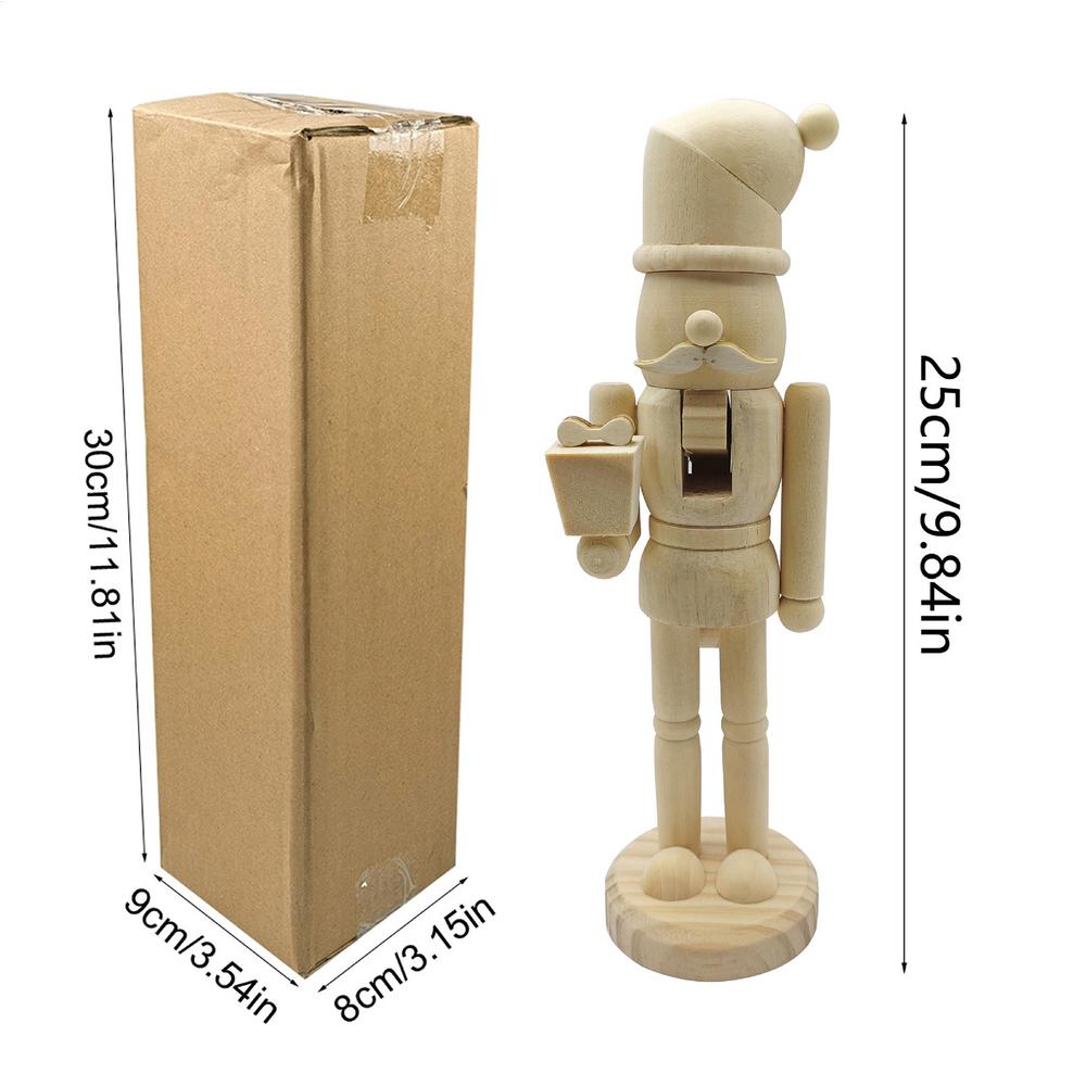 Unpainted Nutcracker DIY Kit Wooden Christmas Craft Handmade Holiday Decor for Fireplace & Table Centerpiece, Living Room Shelf
Unpainted Nutcracker DIY Kit Wooden Christmas Craft Handmade Holiday Decor for Fireplace & Table Centerpiece, Living Room Shelf