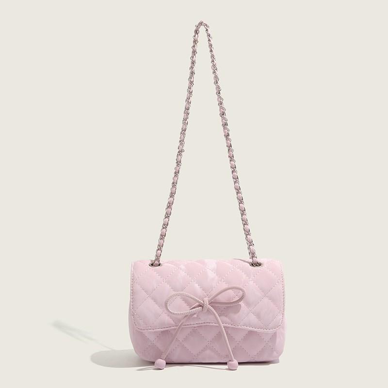 Small Crowd Rhombus Chain Commuter Bag Bow Knot Magnetic Buckle Flip Cover Female 2026 New Style Fashionable One-shoulder Cross-shoulder рожевий
Small Crowd Rhombus Chain Commuter Bag Bow Knot Magnetic Buckle Flip Cover Female 2026 New Style Fashionable One-shoulder Cross-shoulder рожевий
