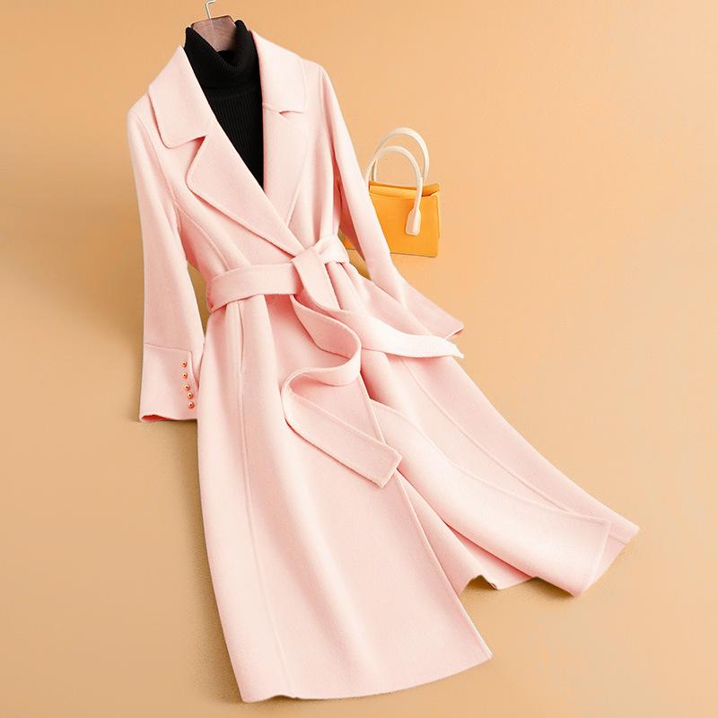 Autumn new long double-sided slim-fit coat women s wool waist strap woolen coat women s S recommends about 80-51.5 kg рожевий
Autumn new long double-sided slim-fit coat women s wool waist strap woolen coat women s S recommends about 80-51.5 kg рожевий