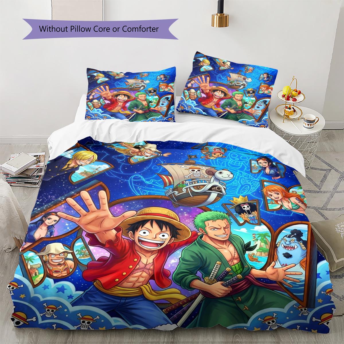 One Piece Luffy Pattern Bedding Quilt Set Quilt Cover Pillowcase Home Decoration Birthday Gift (1 * duvet cover + 2 * pillowcase, without core) 135x200cm
One Piece Luffy Pattern Bedding Quilt Set Quilt Cover Pillowcase Home Decoration Birthday Gift (1 * duvet cover + 2 * pillowcase, without core) 135x200cm