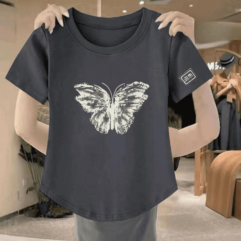 Женская версия Топ-футболка с коротким рукавом и асимметричным низом 3XL
Женская версия Топ-футболка с коротким рукавом и асимметричным низом 3XL