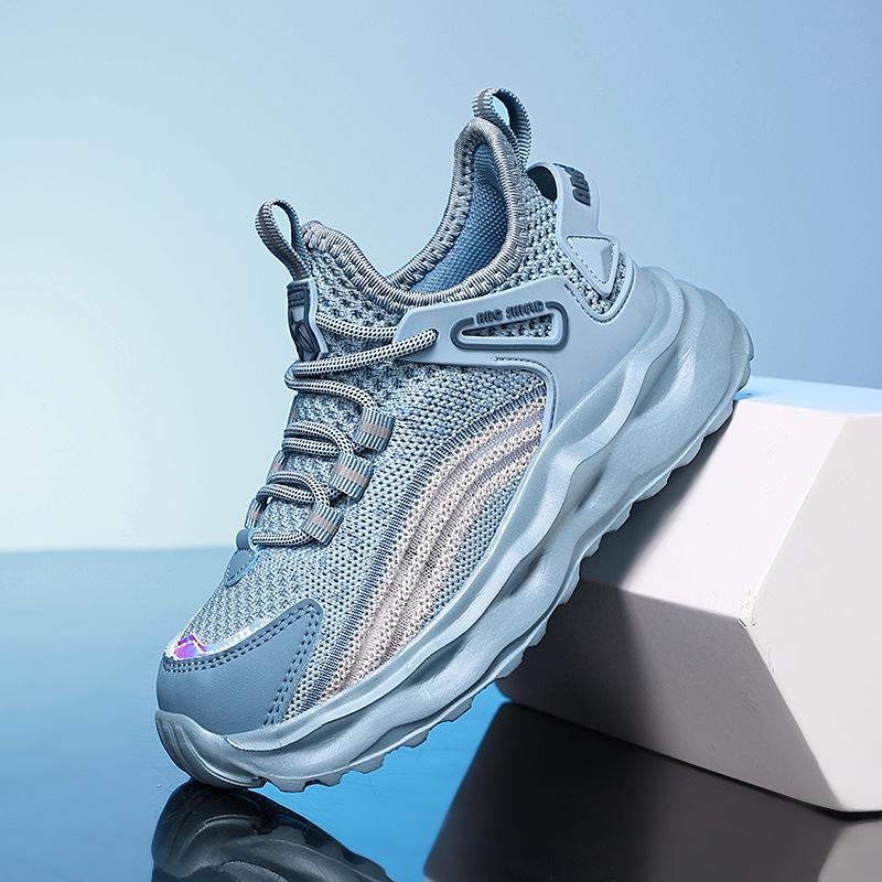 Літні кросівки для хлопчиків Flyknit без шнурівки для бігу - Дихаюче спортивне взуття для дітей середнього та старшого віку 32
Літні кросівки для хлопчиків Flyknit без шнурівки для бігу - Дихаюче спортивне взуття для дітей середнього та старшого віку 32