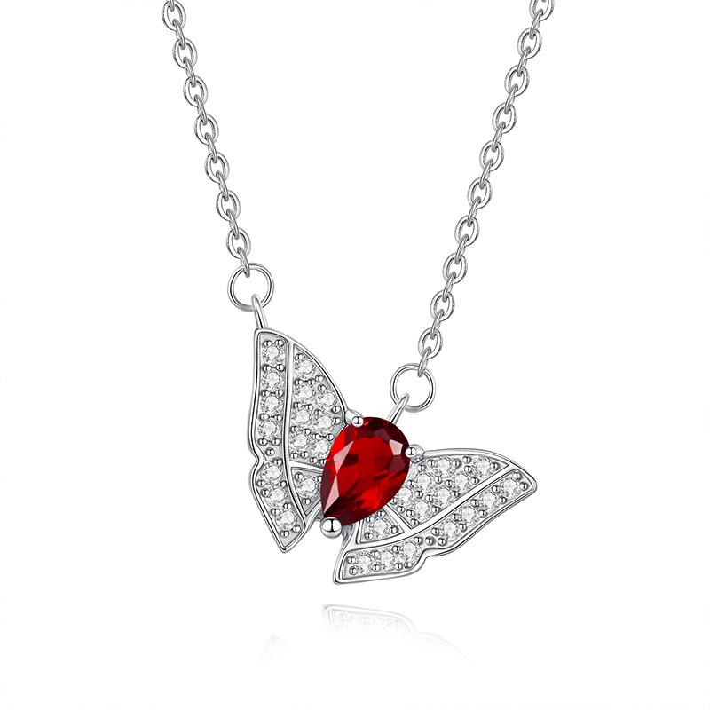 Natural crystal sparkling butterfly pendant s925 pure silver necklace for women, versatile collarbone chain, fashionable jewelry gift 925 silver
Natural crystal sparkling butterfly pendant s925 pure silver necklace for women, versatile collarbone chain, fashionable jewelry gift 925 silver
