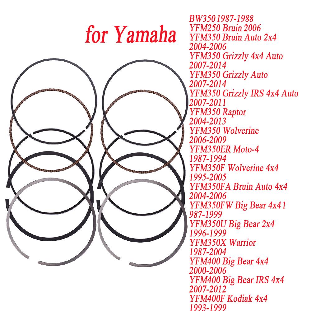 83mm 4GB-11610-20-00 Motorcycle Engine Piston Rings Kit for Yamaha BW350 YFM250 YFM350 Grizzly YFM400 2pcs
83mm 4GB-11610-20-00 Motorcycle Engine Piston Rings Kit for Yamaha BW350 YFM250 YFM350 Grizzly YFM400 2pcs