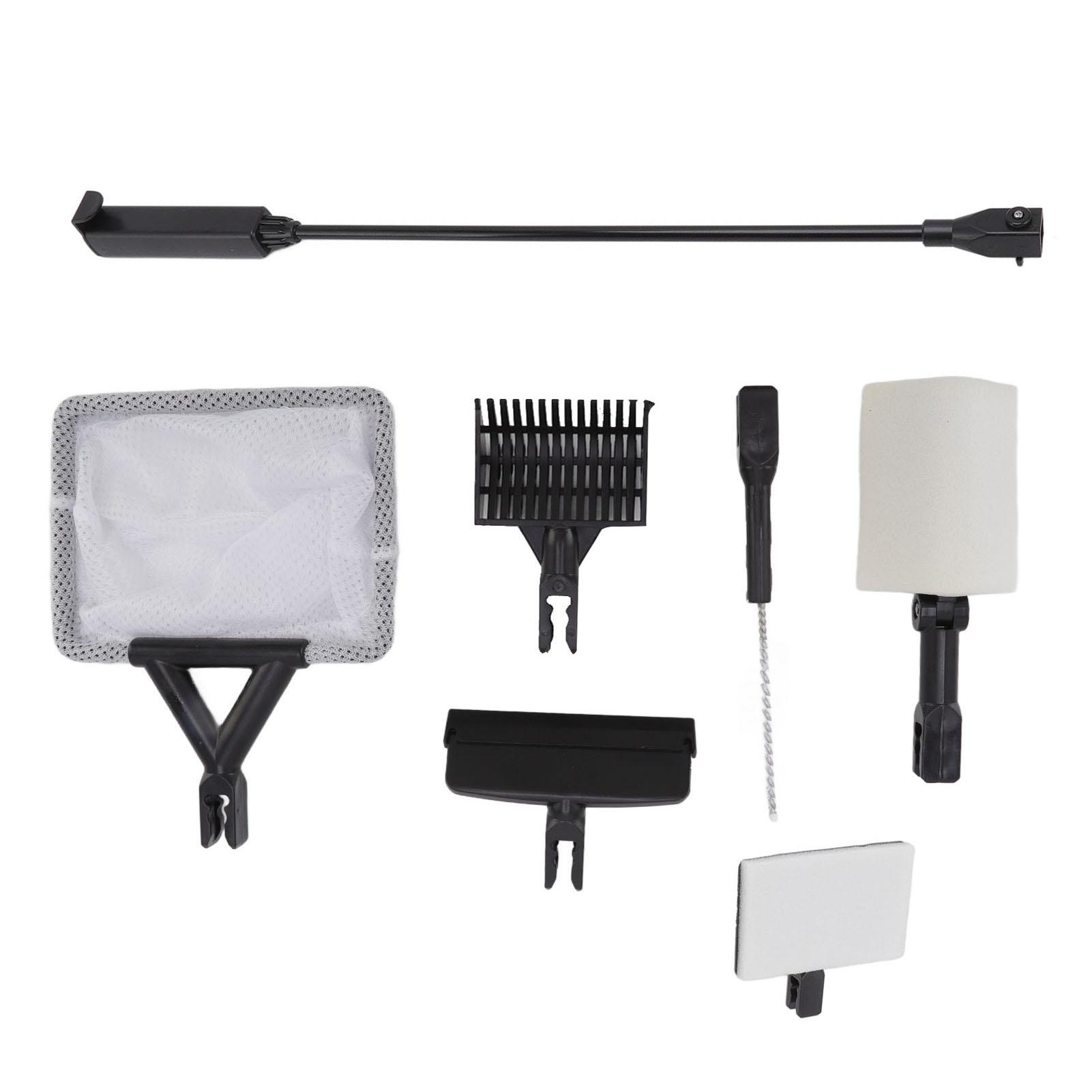 6 in 1 Aquarium Cleaning Tools Including Algae Scraper Sand Flat Shovel Brush Fish Net Flat Right Angle Cleaning Sponge
6 in 1 Aquarium Cleaning Tools Including Algae Scraper Sand Flat Shovel Brush Fish Net Flat Right Angle Cleaning Sponge