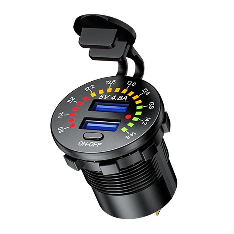 QC3.0 36 Вт двойное зарядное устройство USB 12 В водонепроницаемое USB PD розетка быстрое зарядное устройство с выключателем питания для автомобиля лодки мотоцикла грузовика внедорожника
QC3.0 36 Вт двойное зарядное устройство USB 12 В водонепроницаемое USB PD розетка быстрое зарядное устройство с выключателем питания для автомобиля лодки мотоцикла грузовика внедорожника