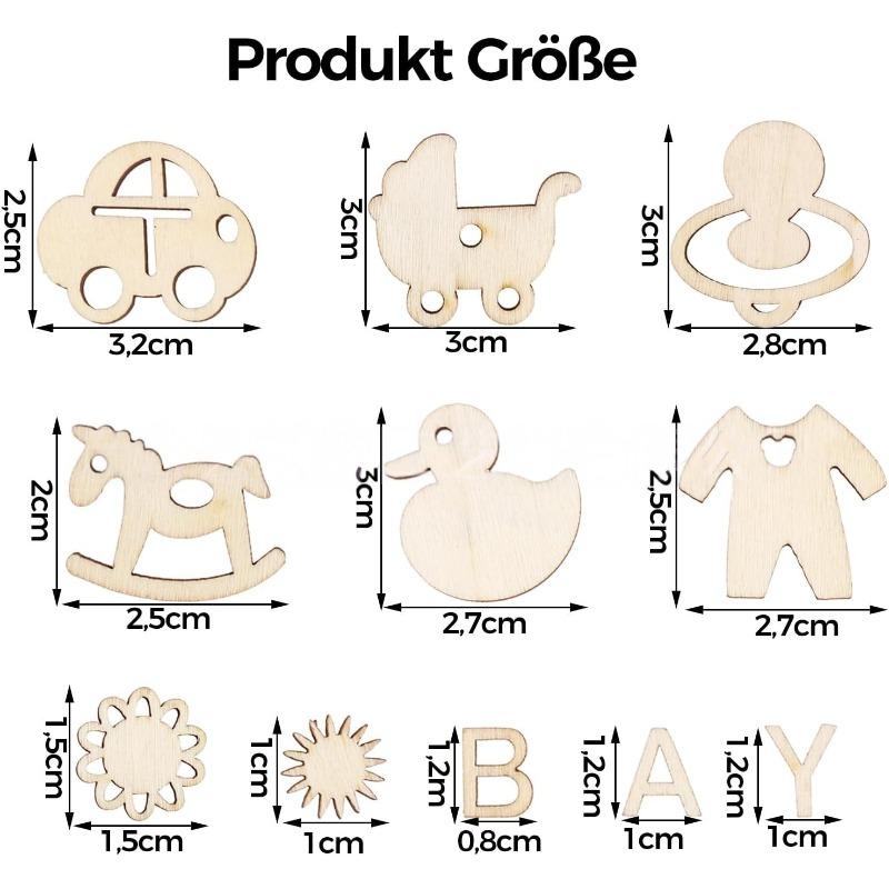 100Pcs Mini Laser Cuts Wood Shape Baby Pram Rocking Horse Pacifier for Home Party Decoration Craft Project
100Pcs Mini Laser Cuts Wood Shape Baby Pram Rocking Horse Pacifier for Home Party Decoration Craft Project